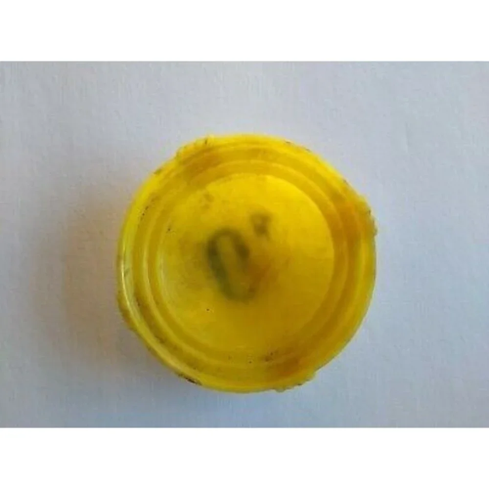 Vintage Pinball Machine Bumper Cap Game Part Original 1950s Yellow Marble # 10